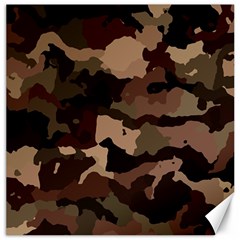 Background For Scrapbooking Or Other Camouflage Patterns Beige And Brown Canvas 20  X 20  