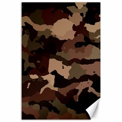 Background For Scrapbooking Or Other Camouflage Patterns Beige And Brown Canvas 24  X 36  by Nexatart