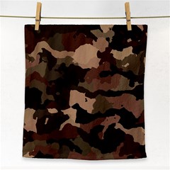 Background For Scrapbooking Or Other Camouflage Patterns Beige And Brown Face Towel