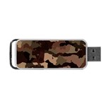 Background For Scrapbooking Or Other Camouflage Patterns Beige And Brown Portable USB Flash (One Side) Front