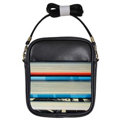 Background Book Books Children Girls Sling Bags