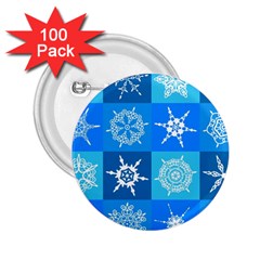 Background Blue Decoration 2 25  Buttons (100 Pack)  by Nexatart