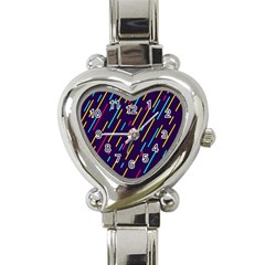 Background Lines Forms Heart Italian Charm Watch by Nexatart