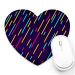 Background Lines Forms Heart Mousepads Front