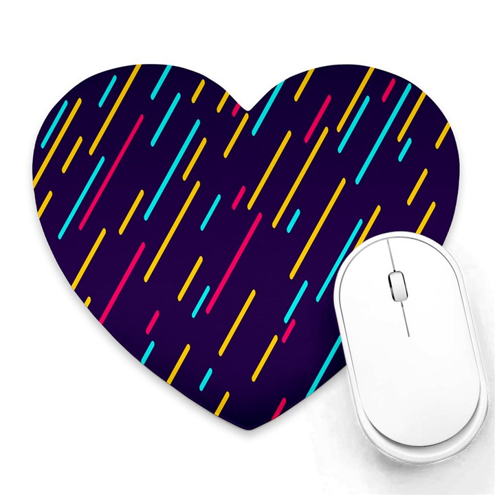 Background Lines Forms Heart Mousepads