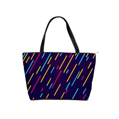 Background Lines Forms Shoulder Handbags by Nexatart