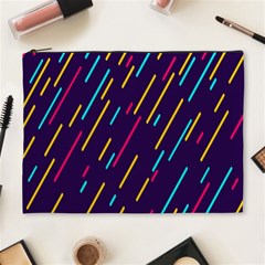 Background Lines Forms Cosmetic Bag (xl) by Nexatart