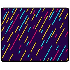 Background Lines Forms Fleece Blanket (medium)  by Nexatart