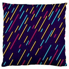 Background Lines Forms Large Cushion Case (two Sides) by Nexatart