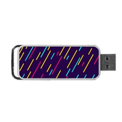 Background Lines Forms Portable Usb Flash (two Sides)