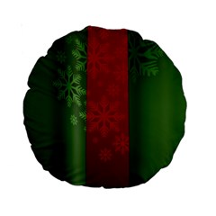 Background Christmas Standard 15  Premium Round Cushions by Nexatart