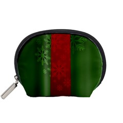 Background Christmas Accessory Pouches (small)  by Nexatart