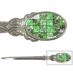 Background Of Green Squares Letter Openers