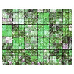 Background Of Green Squares Double Sided Flano Blanket (medium)  by Nexatart