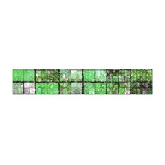 Background Of Green Squares Flano Scarf (mini)