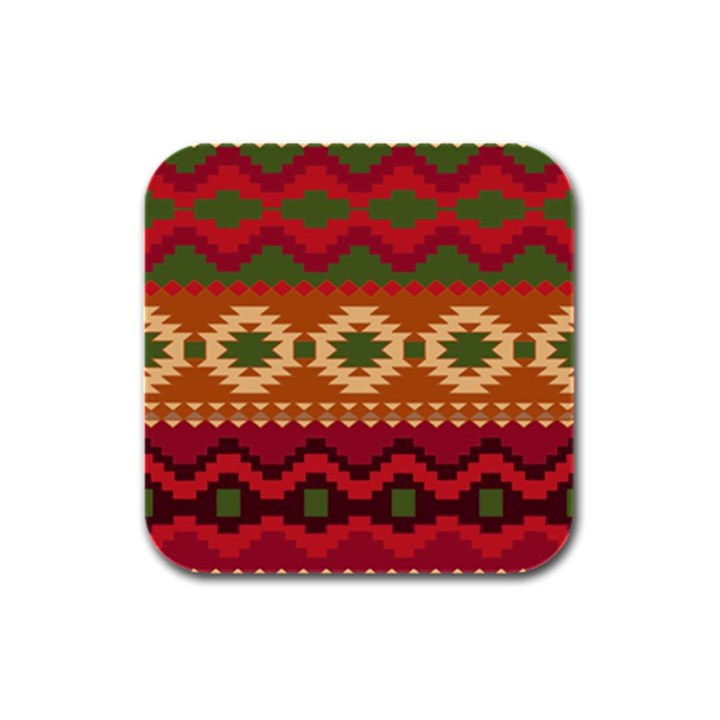 Background Plot Fashion Rubber Square Coaster (4 pack) 