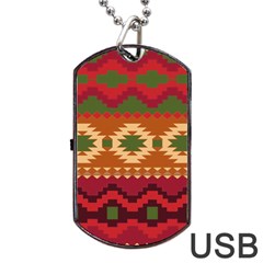 Background Plot Fashion Dog Tag Usb Flash (two Sides)