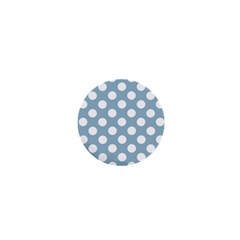 Blue Polkadot Background 1  Mini Magnets by Nexatart