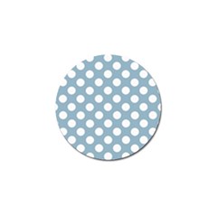 Blue Polkadot Background Golf Ball Marker by Nexatart