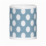 Blue Polkadot Background Morph Mugs Center