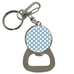 Blue Polkadot Background Button Necklaces by Nexatart