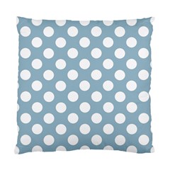 Blue Polkadot Background Standard Cushion Case (one Side) by Nexatart