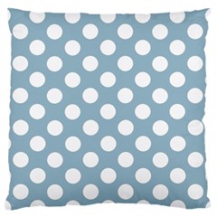 Blue Polkadot Background Standard Flano Cushion Case (one Side) by Nexatart