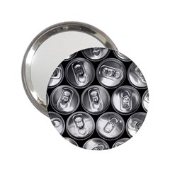 Black And White Doses Cans Fuzzy Drinks 2 25  Handbag Mirrors by Nexatart