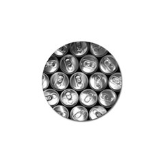 Black And White Doses Cans Fuzzy Drinks Golf Ball Marker