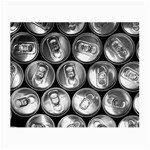 Black And White Doses Cans Fuzzy Drinks Small Glasses Cloth Front