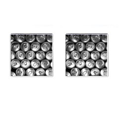 Black And White Doses Cans Fuzzy Drinks Cufflinks (square)