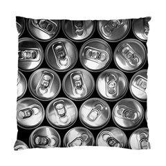 Black And White Doses Cans Fuzzy Drinks Standard Cushion Case (one Side) by Nexatart