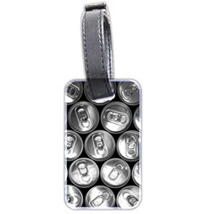 Black And White Doses Cans Fuzzy Drinks Luggage Tags (two Sides)