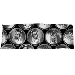 Black And White Doses Cans Fuzzy Drinks Body Pillow Case Dakimakura (two Sides) by Nexatart