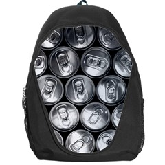 Black And White Doses Cans Fuzzy Drinks Backpack Bag by Nexatart