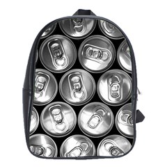 Black And White Doses Cans Fuzzy Drinks School Bags (xl)  by Nexatart