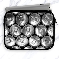 Black And White Doses Cans Fuzzy Drinks Apple Ipad 2/3/4 Zipper Cases by Nexatart