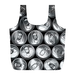 Black And White Doses Cans Fuzzy Drinks Full Print Recycle Bags (l)  by Nexatart