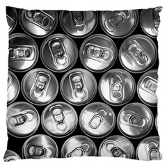 Black And White Doses Cans Fuzzy Drinks Standard Flano Cushion Case (one Side) by Nexatart