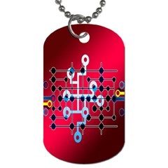 Board Circuits Trace Control Center Dog Tag (one Side)