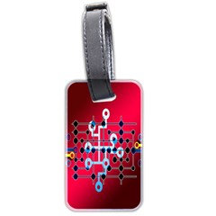 Board Circuits Trace Control Center Luggage Tags (two Sides) by Nexatart