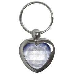 Binary Computer Technology Code Key Chains (heart)  by Nexatart