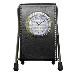 Binary Computer Technology Code Pen Holder Desk Clocks by Nexatart