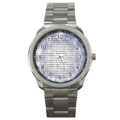 Binary Computer Technology Code Sport Metal Watch by Nexatart