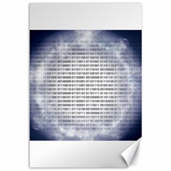 Binary Computer Technology Code Canvas 12  X 18   by Nexatart