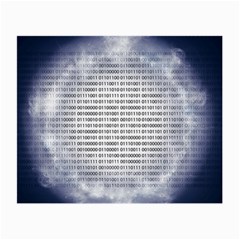 Binary Computer Technology Code Small Glasses Cloth (2-side) by Nexatart