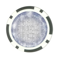 Binary Computer Technology Code Poker Chip Card Guard by Nexatart