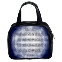 Binary Computer Technology Code Classic Handbags (2 Sides)