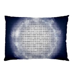 Binary Computer Technology Code Pillow Case by Nexatart