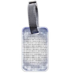 Binary Computer Technology Code Luggage Tags (two Sides) by Nexatart